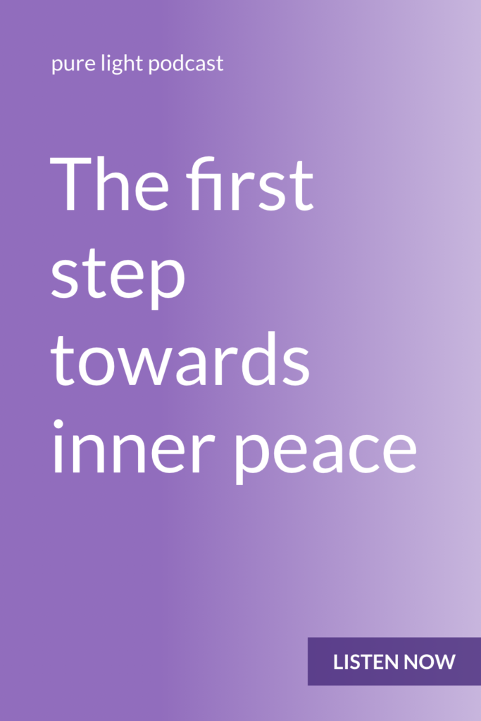 Taking responsibility for your inner experience is the only way you can start to change it, and start on the path towards inner peace. #purelightpodcast | ailikuutan.com