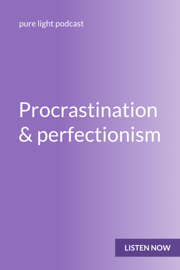 Do you avoid doing things because you’re worried they won’t meet your high expectations? Perfectionism is fear of failure. It's a way of protecting yourself from failure. Allowing it to get in your way means that you’ll never succeed, because you may never even try. Redefining failure and success can help you rise above it. #purelightpodcast | ailikuutan.com